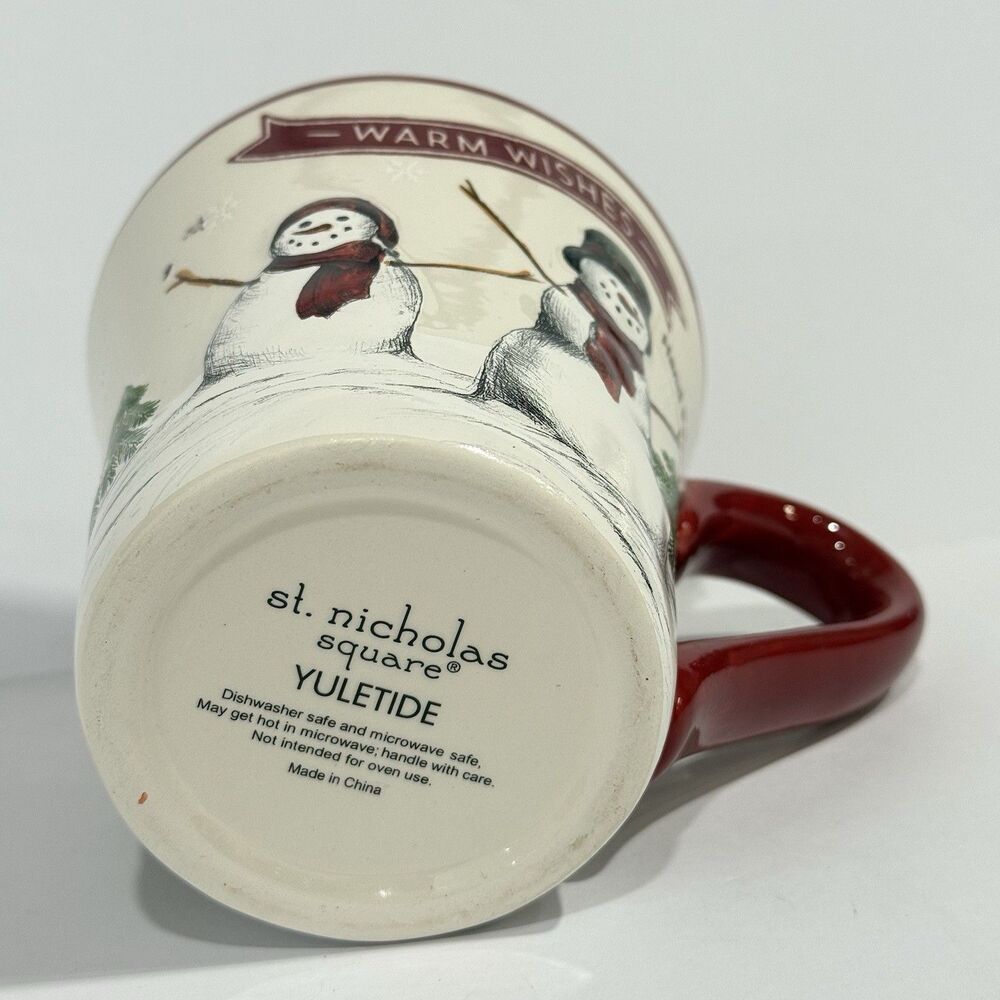 Royal Seasons Snowman Mug & Bowl Set St Nicholas Square Yuletide Stoneware - Picture 4 of 16